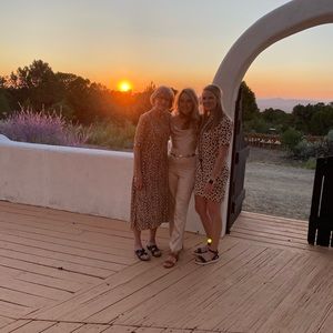 Champagne satin wide-leg jumpsuit